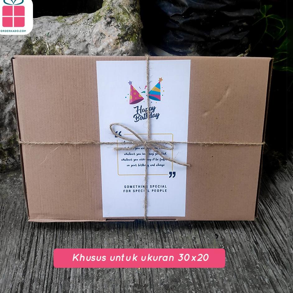 

H21 BOX / KOTAK KADO SPESIAL ELEGANT - Sudah termasuk Ucapan Selamat Box dan Tali Rami size 30 HOT ま