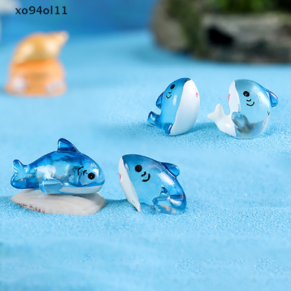 Xo Patung Miniatur Ikan Paus Mikro Landscape Ornamen Aksesoris Rumah Boneka Decora OL