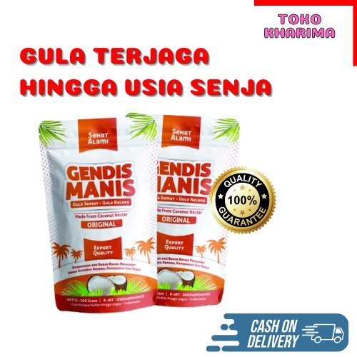 

[2 Pouch] Gula Semut GENDIS MANIS Bantu Stabilkan Gula Tubuh