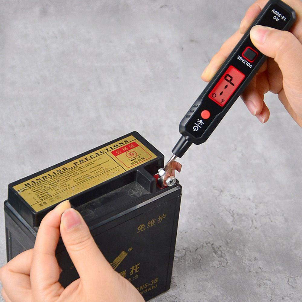 Lanfy Detektor Tegangan Listrik Test Pensil Dengan Senter Digital Tester Sirkuit Tester Indikator Tegangan Multimeter Digital Voltage Tester