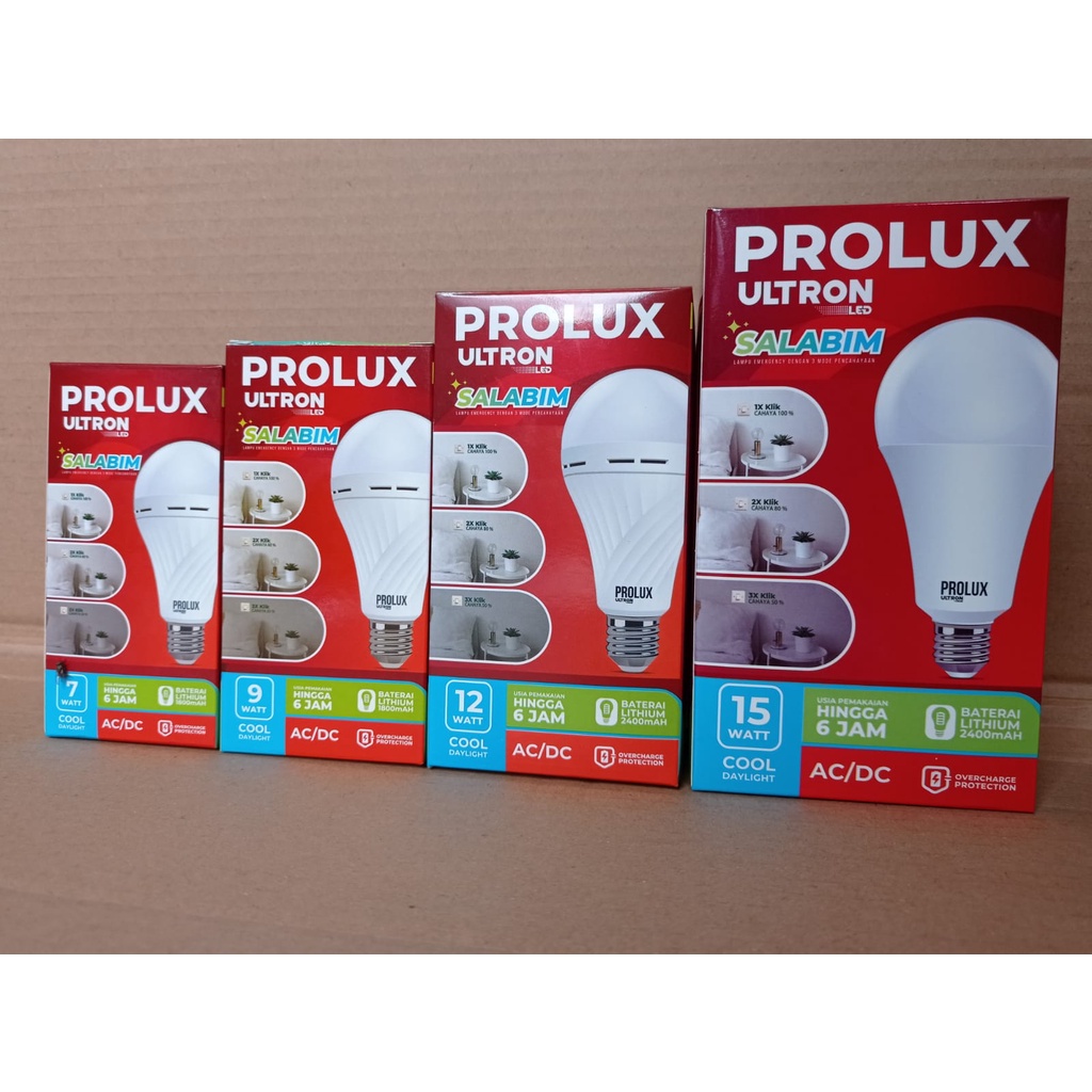 Lampu LED Bohlam LED Emergency LAMPU LED Emergency AC/DC PROLUX