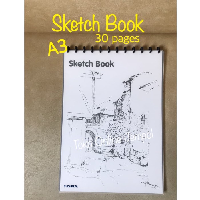 

ATK730LR A3 Sketch Book LYRA 9210290 bisa di refill buku sketsa gamba