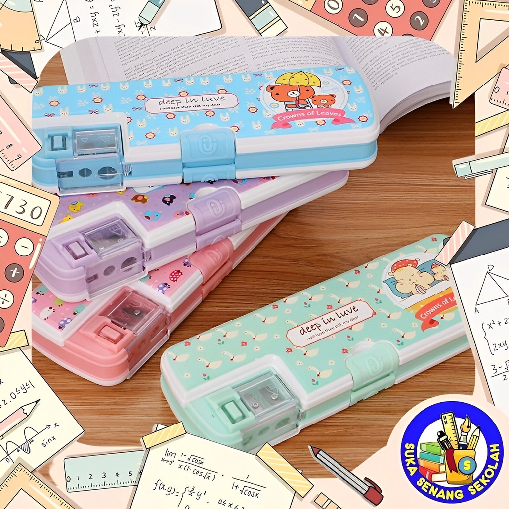 

Kotak Pensil Pvc deep in love Pencil Case / Tempat Alat Tulis SK0005