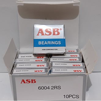 Bearing 6004 2RS (ASB) 1 Biji/Pcs /Laher 6004 2RS  (ASB)