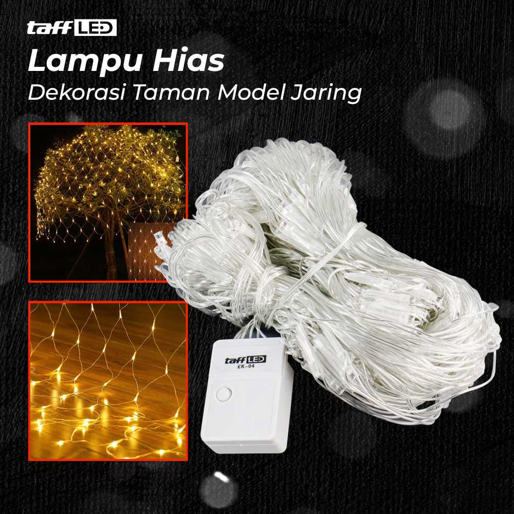 (BISA COD) FTIHSHP LED Lampu Hias Jaring String Lights Decoration USB Plug - EK-04