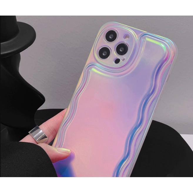 Hologram Wave case iphone 7 8 plus x xs xr max 11 12 13 14 pro max