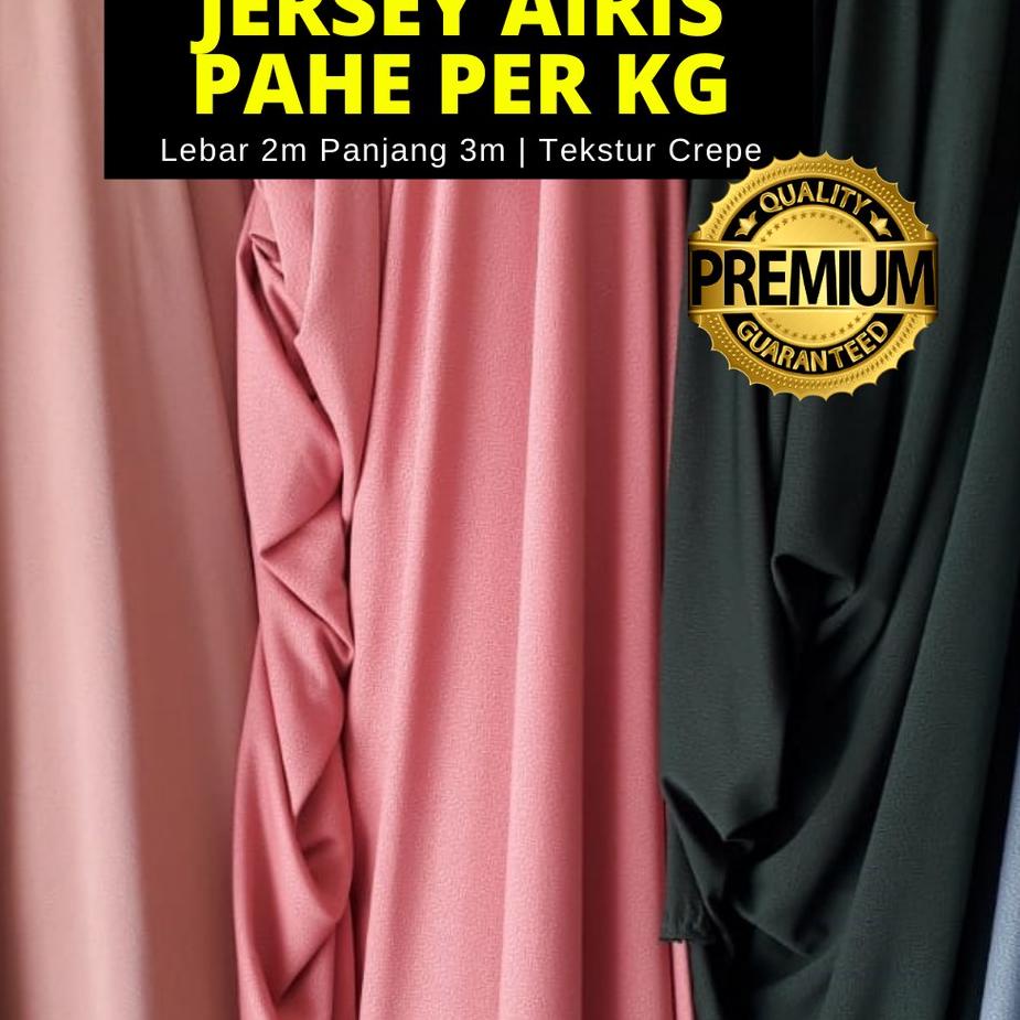 ✫ [BISA COD] LEBAR 1,8 METER KAIN JERSEY CREPE POLOS KILOAN ONLINE MURAH ✰