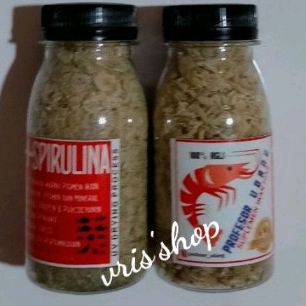 

udang plus Spirulina 30 gram suplemen pakan ikan hias