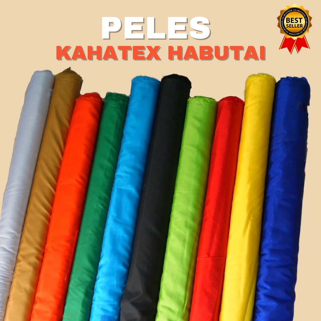 Kain Peles Kahatex / Habute Kahatex / Habutai / Bahan Dekor /  Background / Backdrop / Furing