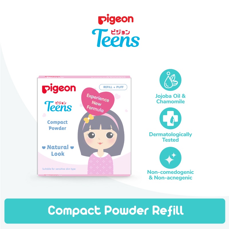 PIGEON TEENS COMPACT POWDER 14 GR BEDAK REMAJA [SWEETSPACE]