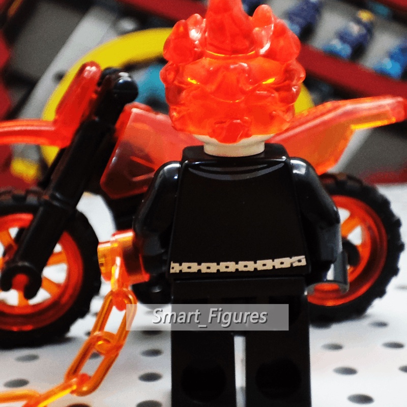 Ghost Rider Red Hood Minifigures Ghost Panther Marvel Blok Bangunan Angka Mini Hadiah Ulang Tahun Rakitan Mainan