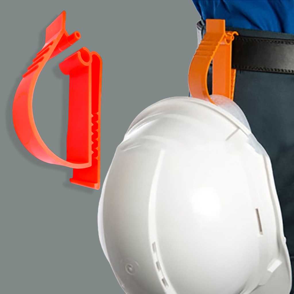 Jepitan Helm Clip Helmet Safety Proyek Hanger  Orange