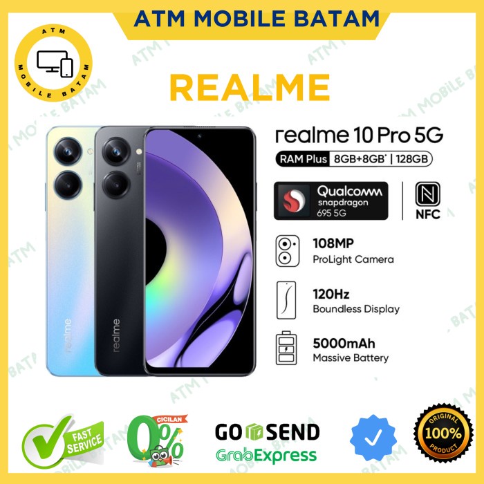 Hp realme 10 Pro 5G 8GB+128GB | 8GB+256GB Smartphone Handphone