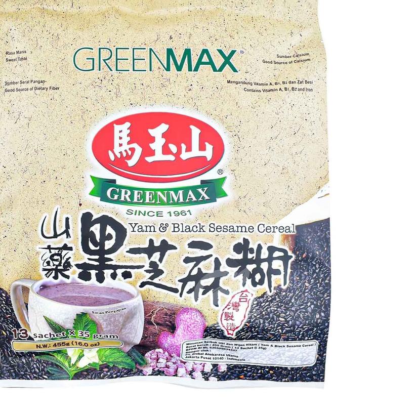 

♥ Greenmax Yam & Black Sesame Cereal 455 Gr ✻
