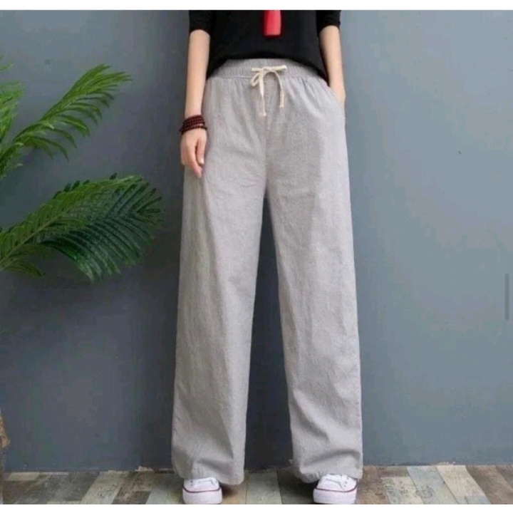 pants celana kulot kulot pants Adara kulot kulot highwaist loose pants highwaist kulot linen rami hi