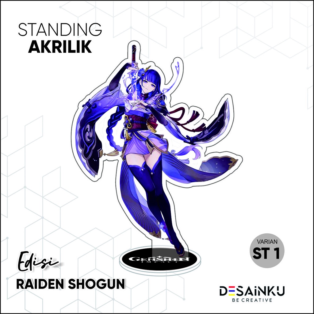 STANDEE / STAND FIGURE AKRILIK GENSHIN IMPACT EDISI RAIDEN SHOGUN