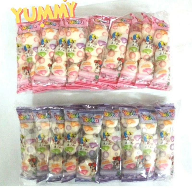 

marshmallow bulat youka isi 20 | marshmellow permen