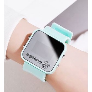 JAM TANGAN WANITA PRIA DIGITAL LED GLASS KOREA STYLE