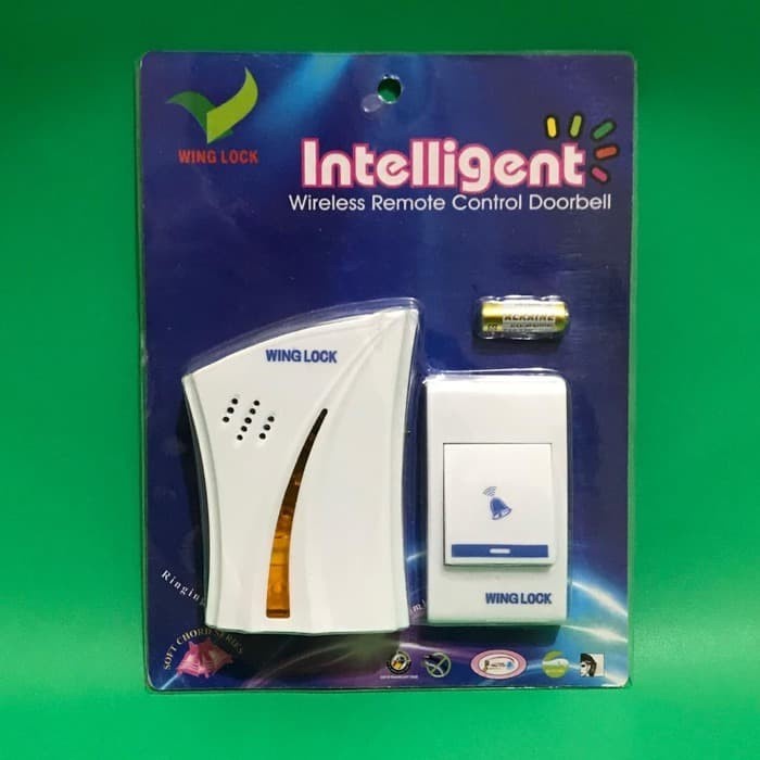 Bel Rumah Bel Pintu Wireless AC/Bel Rumah/Doorbel Wireless 1 tombol(J6Z9) Bel Pintu Assalamualaikum 