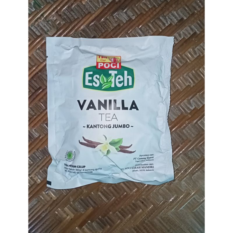 Teh Cap Poci Vanilla/bubuk teh kantong jumbo es teh poci original