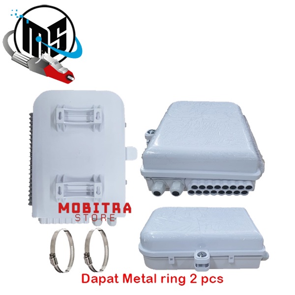 ODP 8/16 Core SC Tube Splitter | Box FO 16C Single Lock Buka Kanan