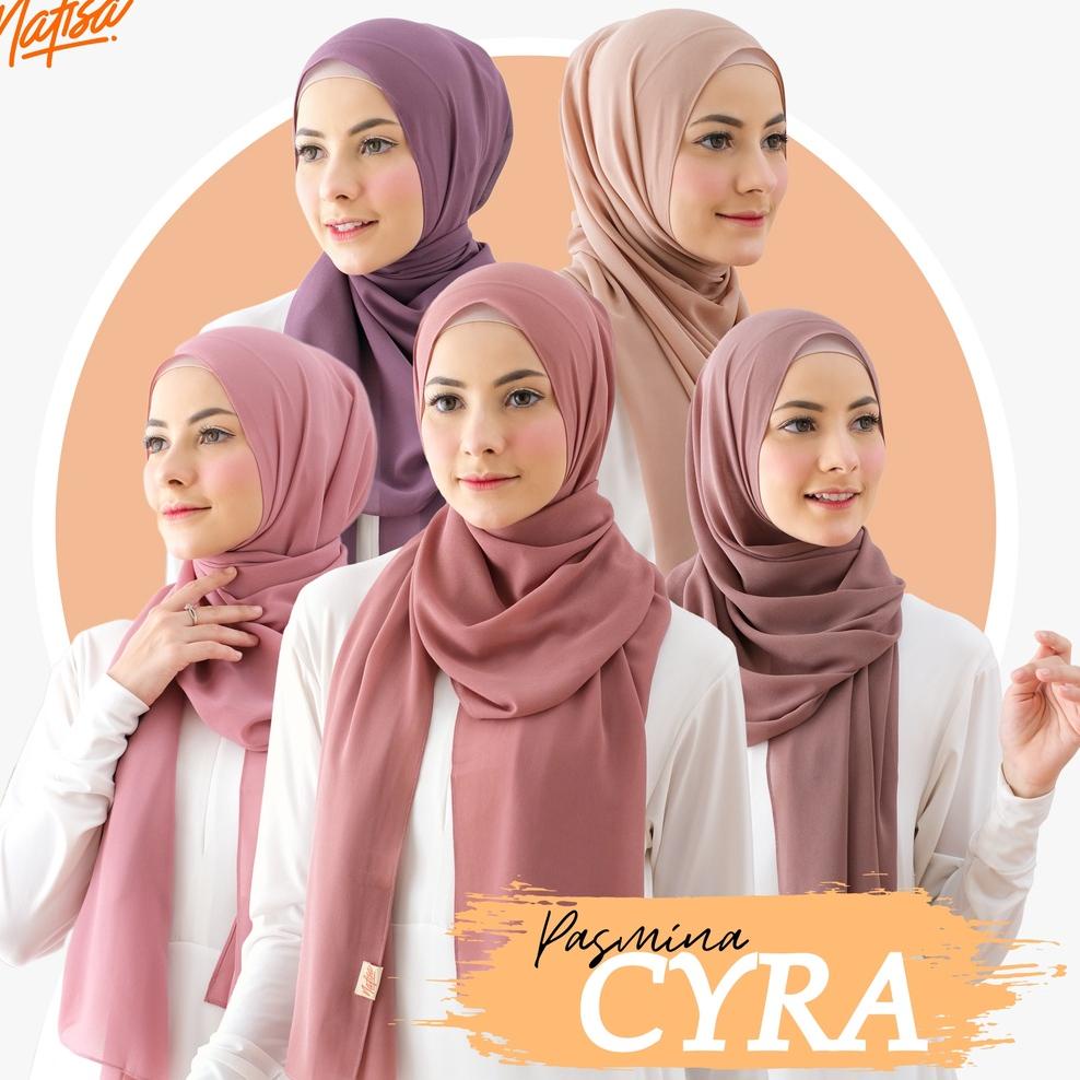 TERBARU Nafisa Pasmina Cyra - Hijab Pashmina Warna Pastel Premium