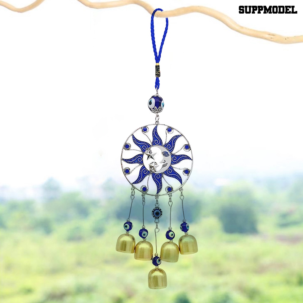 [SM] Turki Biru Evil-Eye Windbell Pendant Santai Hias Berkah Wind Chime Liontin Aksesoris Rumah