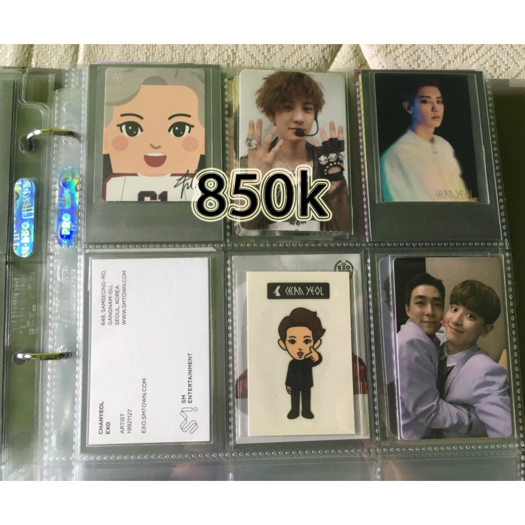 EXO CHANYEOL PHOTOCARD PC LUNCH BOX EXO'LUXION MEMORY KIT BLUE HELMET A SONG OF MEISSA SEOUL MAMA B 