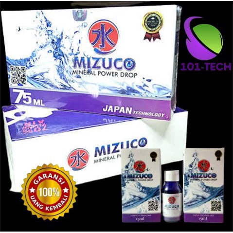 MIZUCO ASLI ORIGINAL MINERAL POWER DROP OBAT HERBAL 1 BOX ISI 5 BOTOL PER BOTOL 15 ML-101 Tech