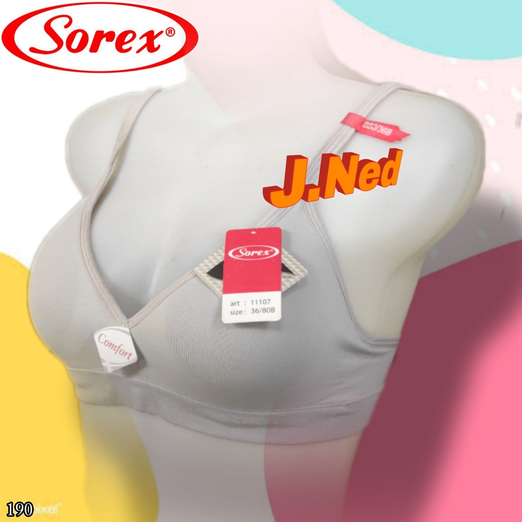 J190 BRA SOREX BUSA TANPA KAWAT BH/BRA SOREX BRA WANITA SOREX  CUP B SIZE 34-40