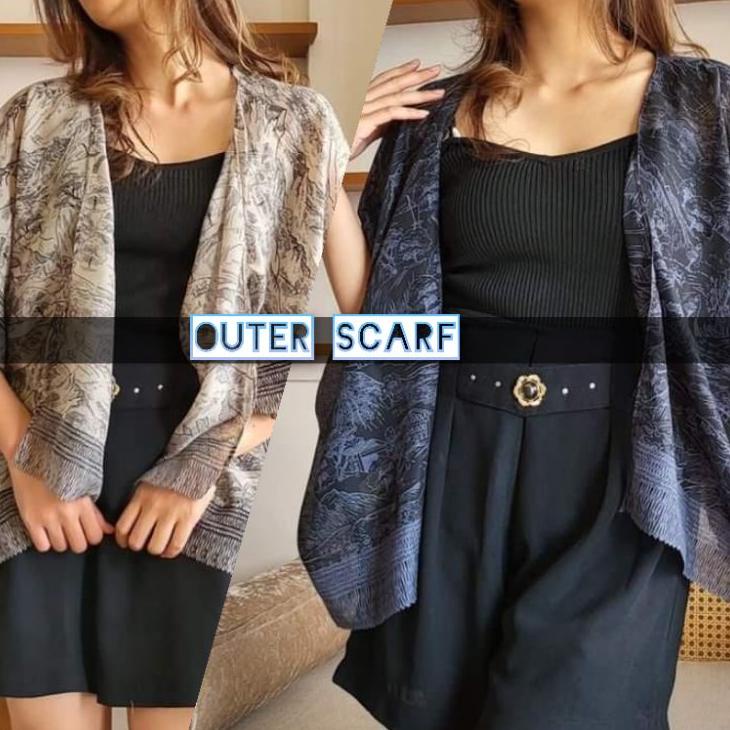 Serba Mutu Outer Scarf / Outer Scarf outwear / cardigan / Outer cardigan scarf terlaris