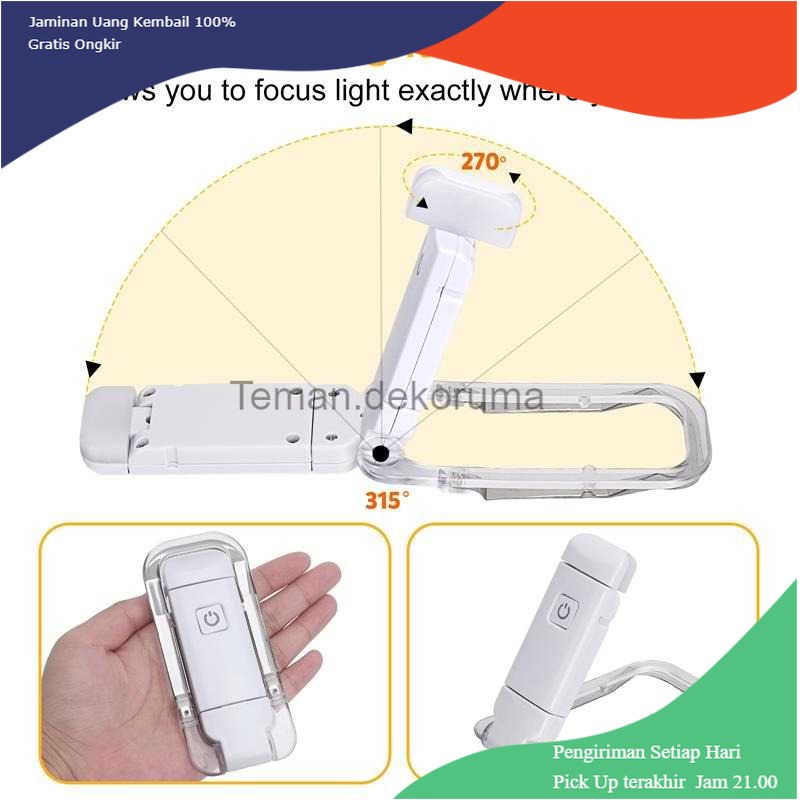 TD - DPR MagicBox Lampu Baca Mini LED Detachable Clip Cool White 0.15W - KD-21