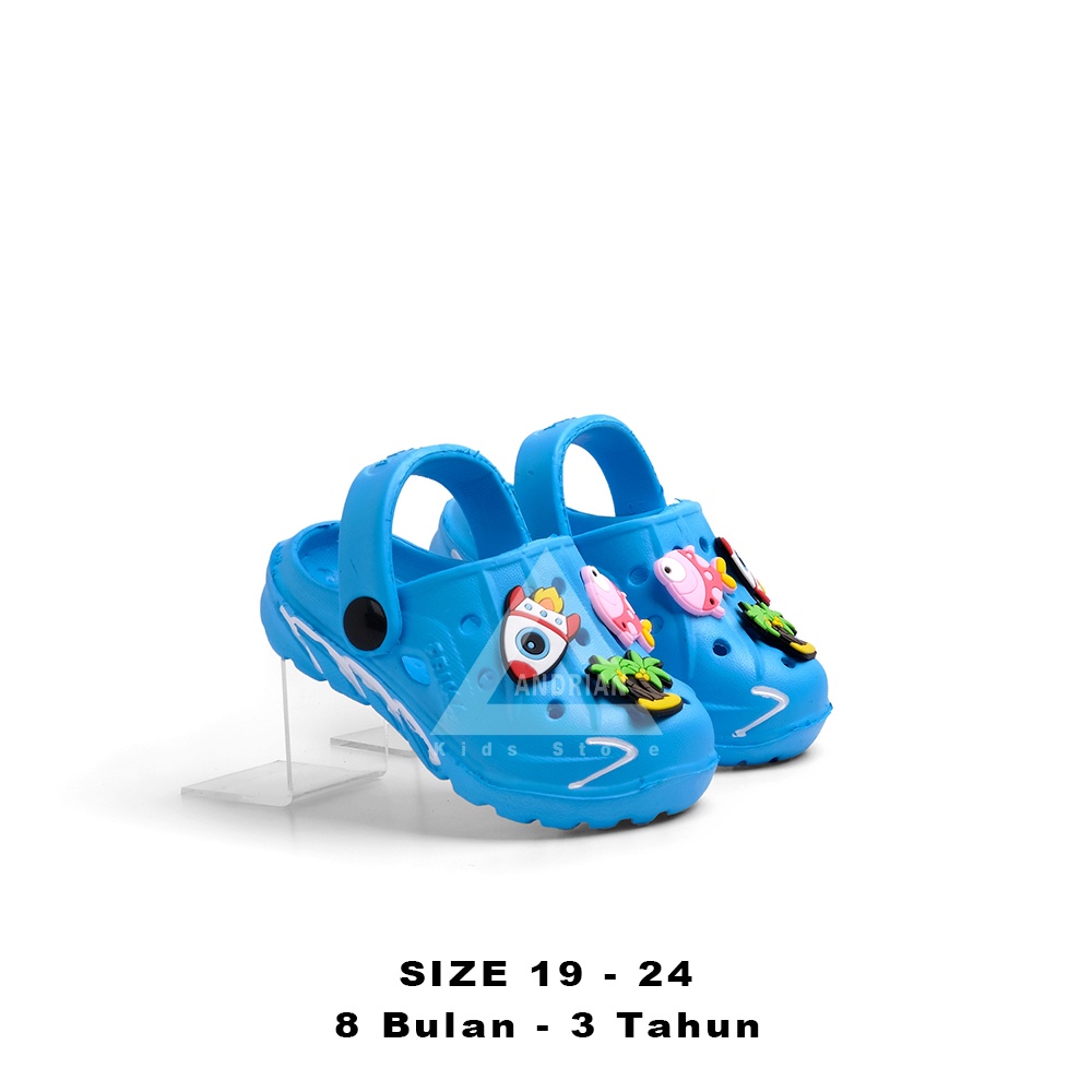 Sandal Anak Perempuan Nakata jibbits Lucu size 19-24 - Andrian