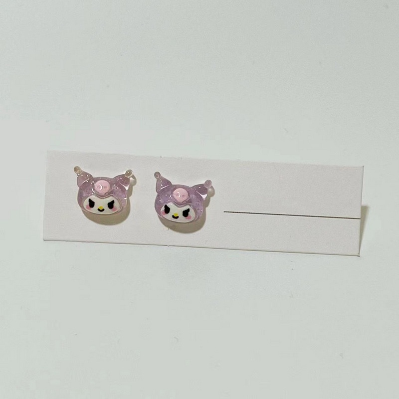 Anting Resin Fashion Merle Tikkulomi Kartun Hewan Stud Earrings Untuk Wanita Aksesoris Fashion