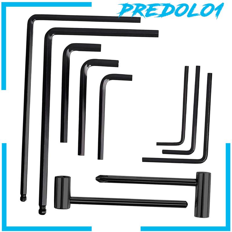 [Predolo1] 13x Set Kunci Pas Allen Gitar Multifungsi Untuk Bass Gitar Akustik Bridge