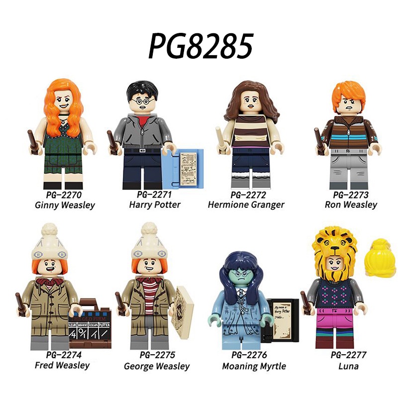 Harry Potter Boneka Mini Hermione Granger Ron Weasley Brothers Hogwarts Boneka Mini Mainan Perakitan Edukasi