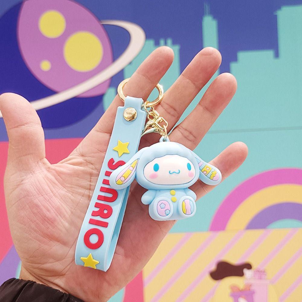 AUGUSTINA Gantungan Kunci Wanita Dekorasi Kreatif Kuromi Melody Pompompurin Cinnamoroll Key Holder