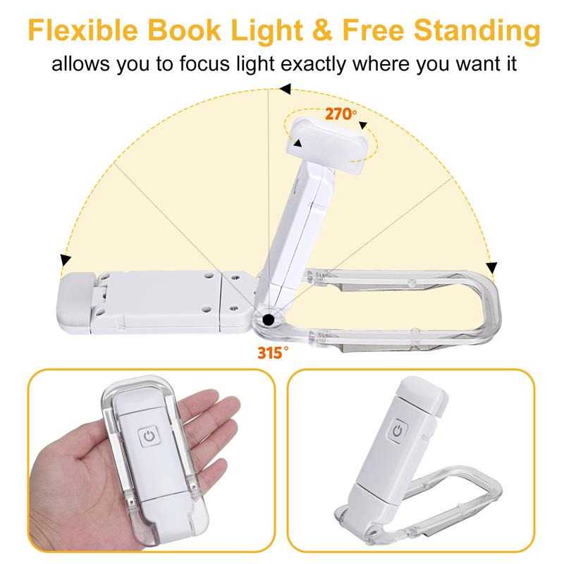 (BISA COD) FTIHSHP MagicBox Lampu Baca Mini LED Detachable Clip Cool White 0.15W - KD-21