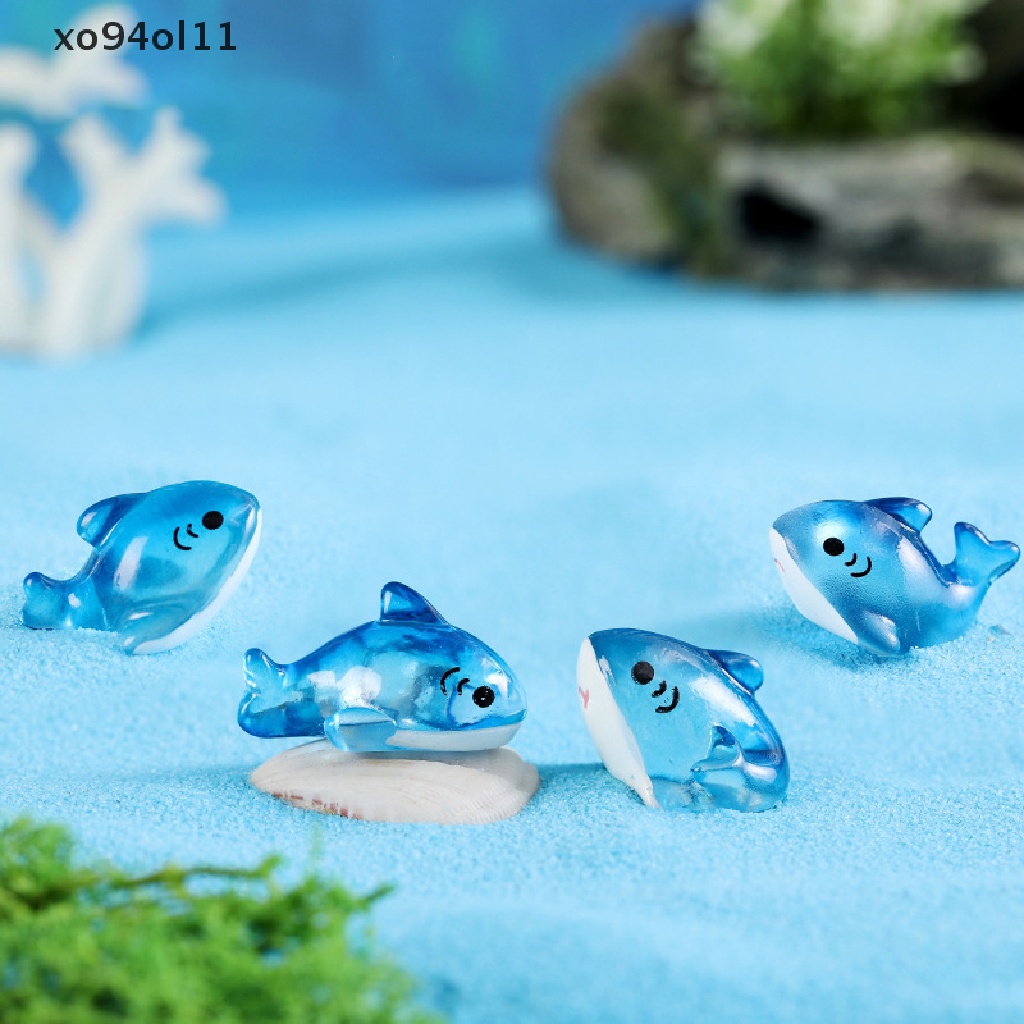 Xo Patung Miniatur Ikan Paus Mikro Landscape Ornamen Aksesoris Rumah Boneka Decora OL