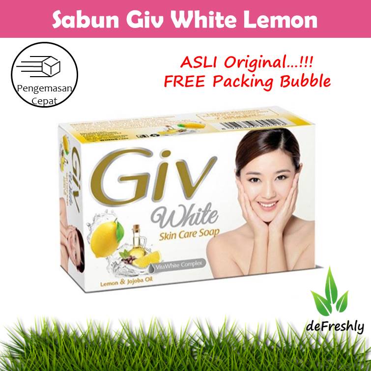 GIV SABUN MANDI BATANG / Giv White Skin Care Soap / Giv Perfumed Beauty Soap - 72 gr