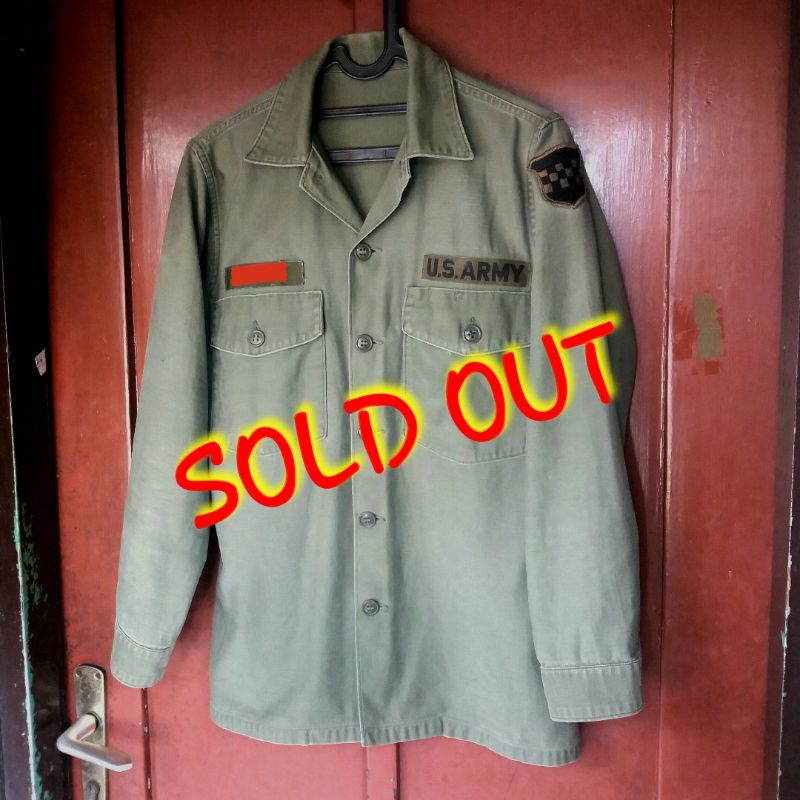 Vintage Utility Shirt OG 107 Us Army Kemeja Second Original Preloved