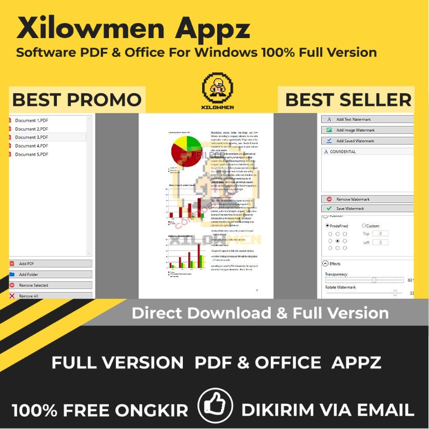 [Full Version]  Uconomix uMark PDF Watermarker Professional Pro PDF Office Lifetime Win OS