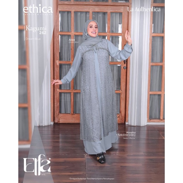 Sarimbit Elfa 281 DENIM BLUE by Ethica