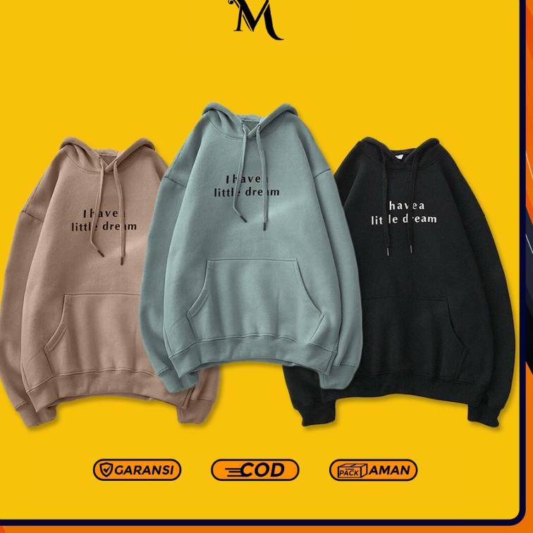 MURAH BANGET Sweater Hoodie Oversize Wanita I Have A Little Dream Oversize Sweatshirt Pakaian Fashio