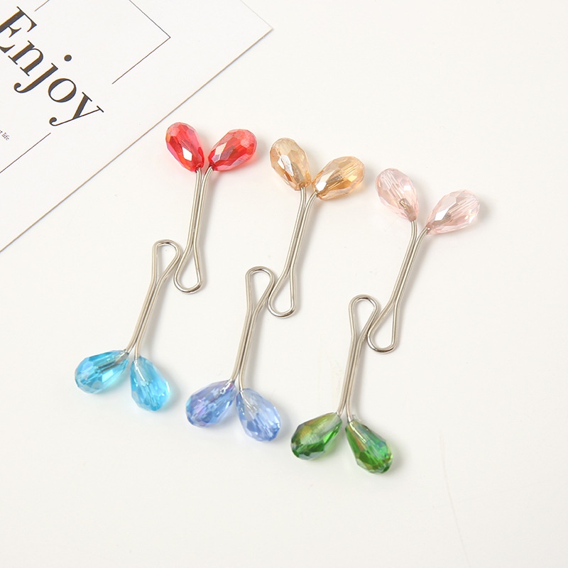 6 Pcs bros Klip Kristal Warna-Warni Gaya Turki Untuk Hijab M20029-6 Pcs