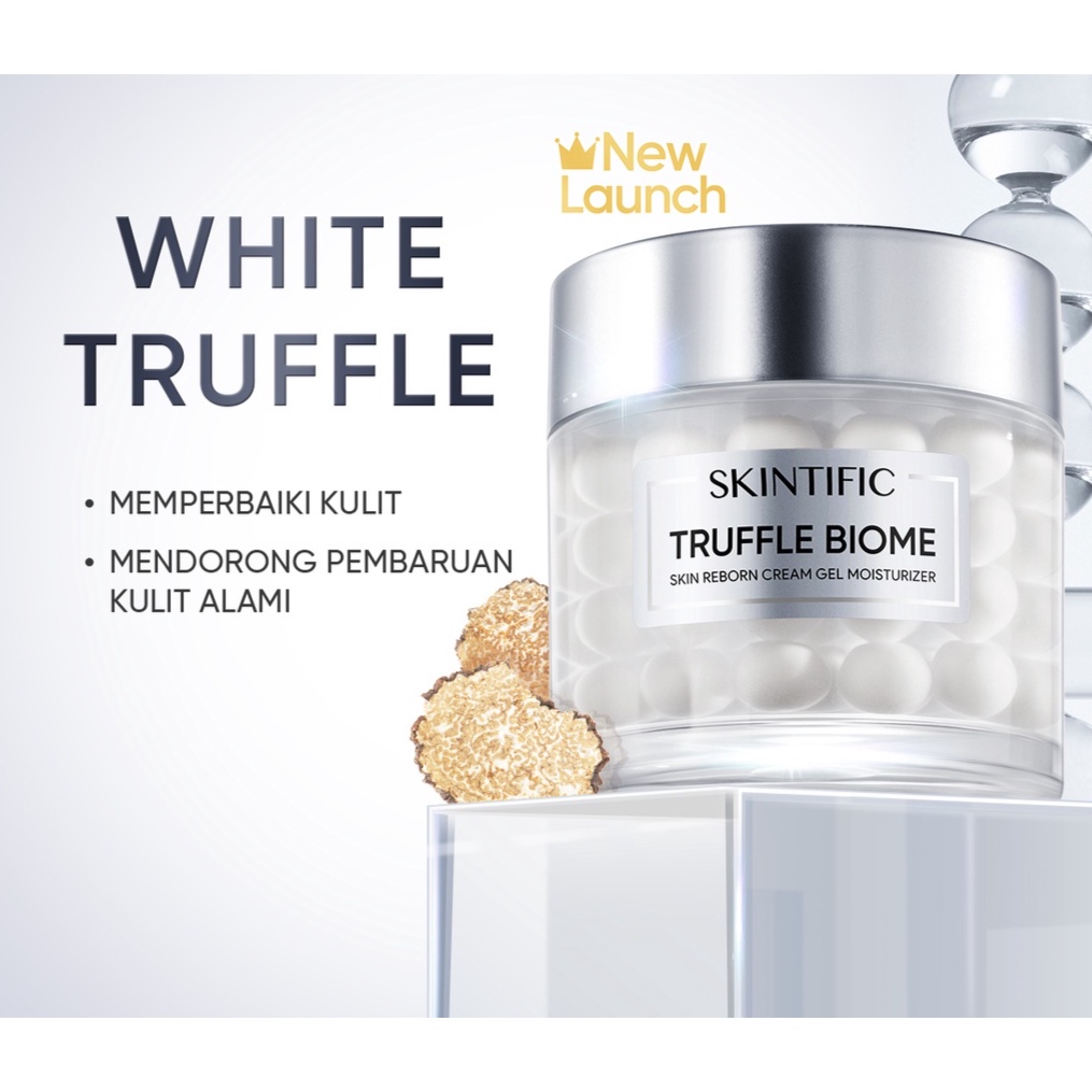 SKINTIFIC Truffle Biome Skin Reborn Cream Gel Moisturizer 50g with 5X Ceramide Skintific Moisture Gel Face Cream Krim Wajah pelembab wajah