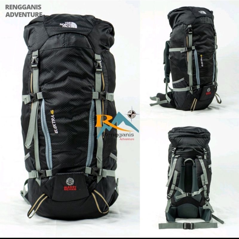 Tas Gunung TNF elextra 45L/Tas Ransel Gunung The North Face 45L/Tas Carrier/Tas outdoor/Tas Hiking Camping Gunung