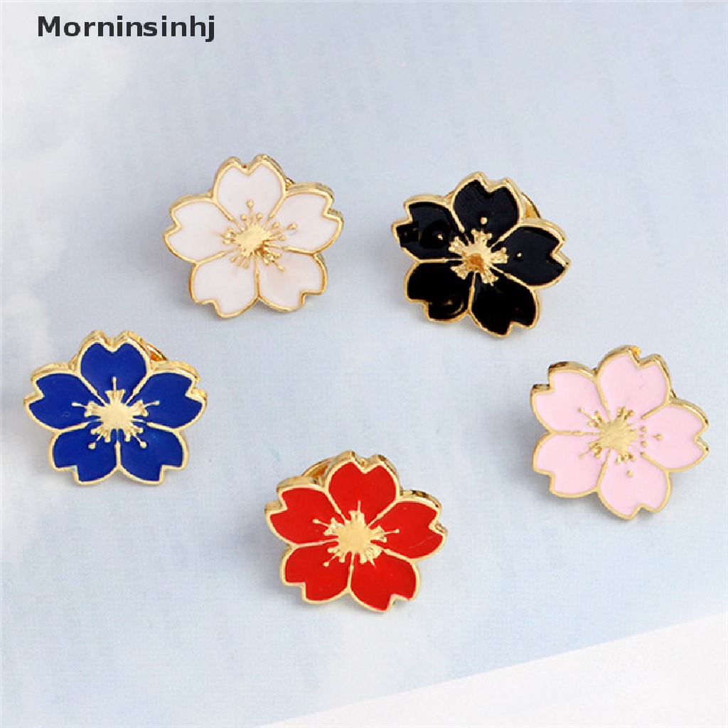 Mornin 5 Pcs Enamel Bunga Bros Pin Baju Kerah Pin Korsase Lencana Wanita Perhiasan Hadiah id