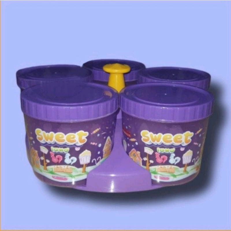 Toples set Nampan Tabitha toples tonam rotary set 6 dan lunary set 7