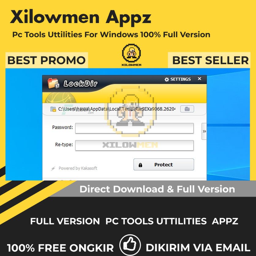 [Full Version] KakaSoft LockDir Pro PC Tools Software Utilities Lifetime Win OS - Software Proteksi Folder dengan Enkripsi